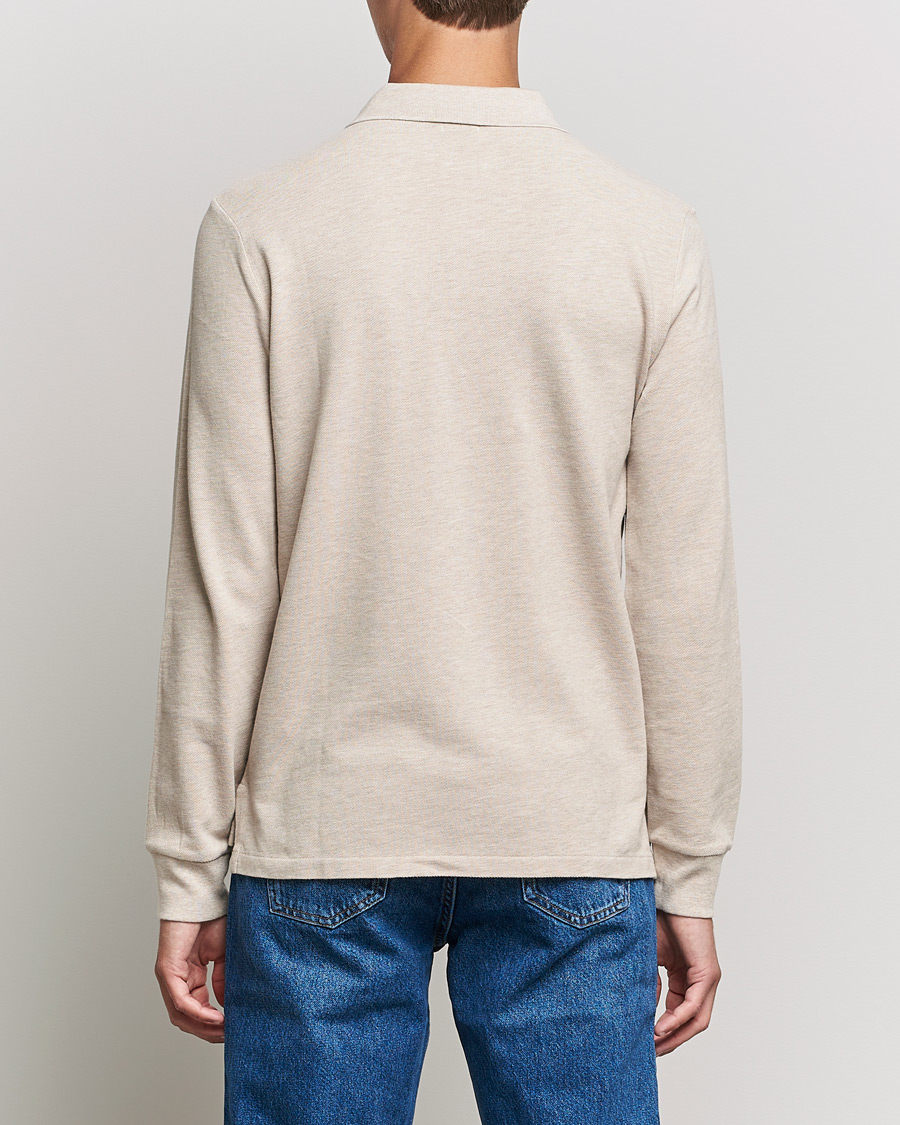 Herre | Trøjer | Polo Ralph Lauren | Custom Slim Fit Long Sleeve Polo Dune Heather