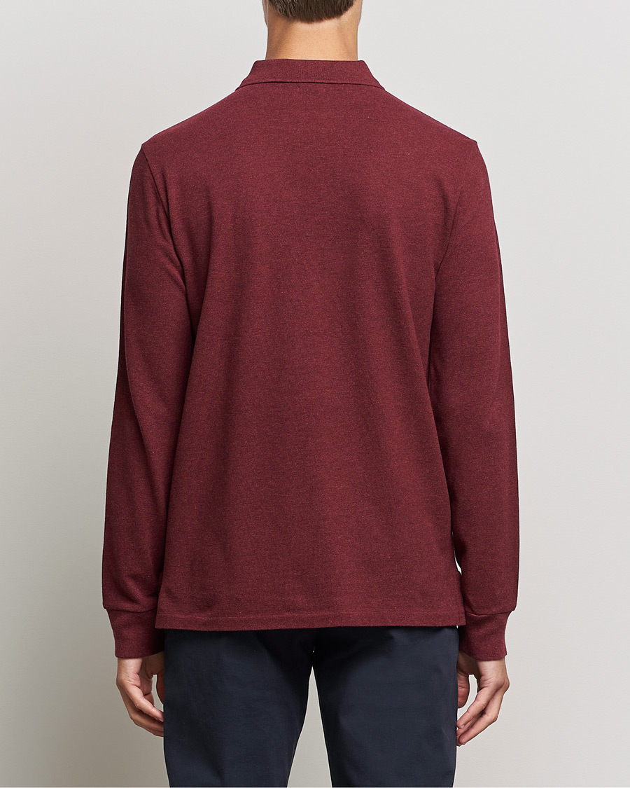 Herre | Trøjer | Polo Ralph Lauren | Custom Slim Fit Long Sleeve Polo Wine Heather