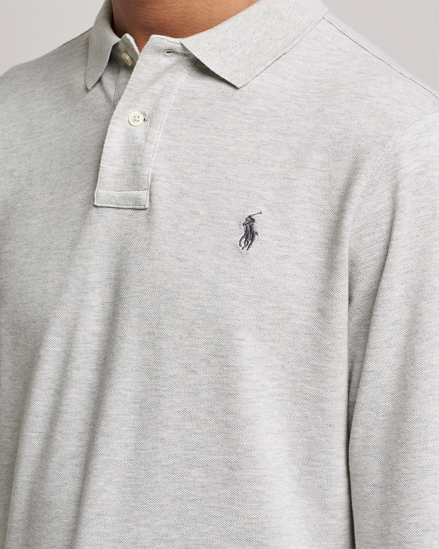 Herre | Trøjer | Polo Ralph Lauren | Custom Slim Fit Long Sleeve Polo Light Sport Heather