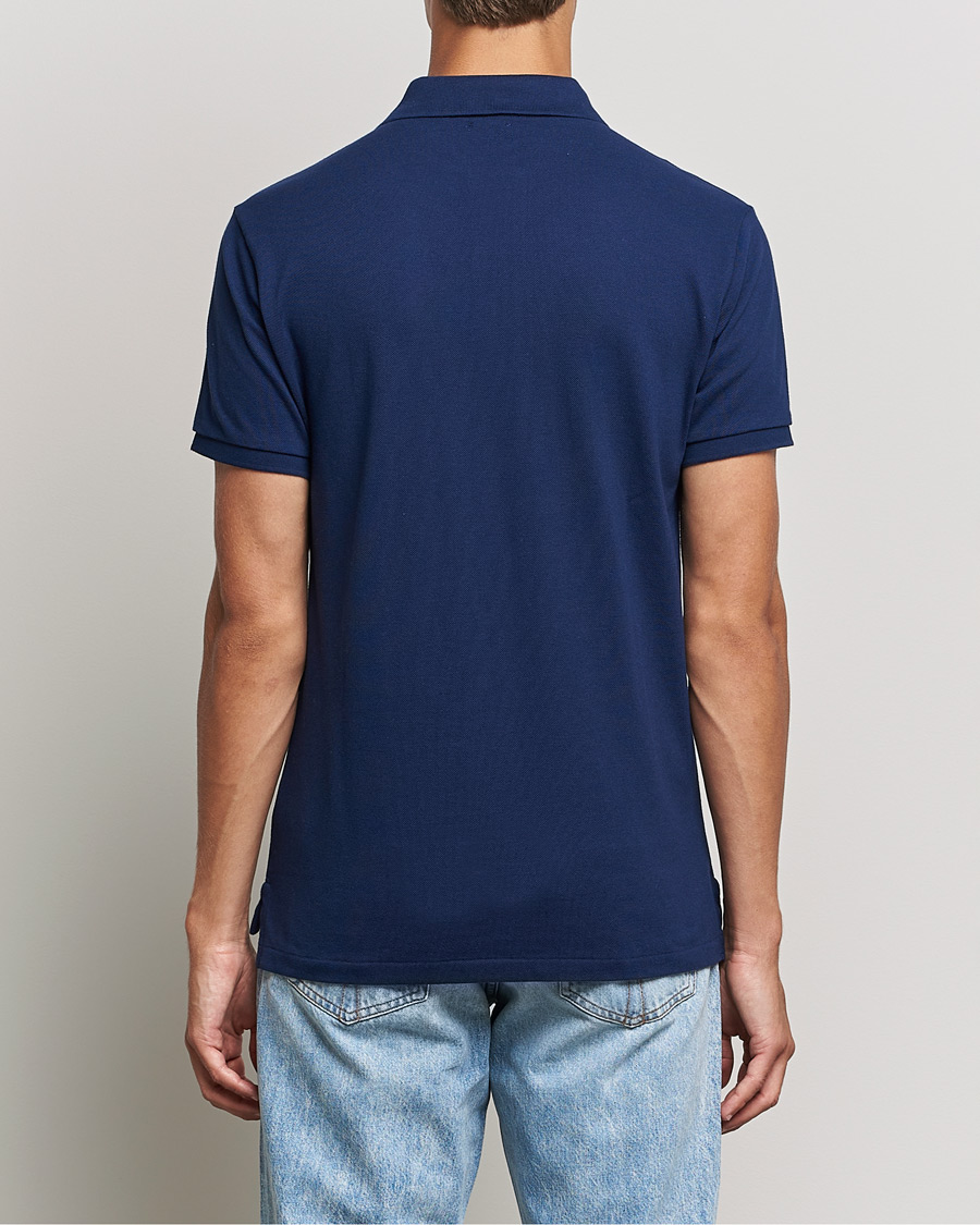 Herre | Polotrøjer | Polo Ralph Lauren | Custom Slim Fit Denim Bear Polo Newport Navy