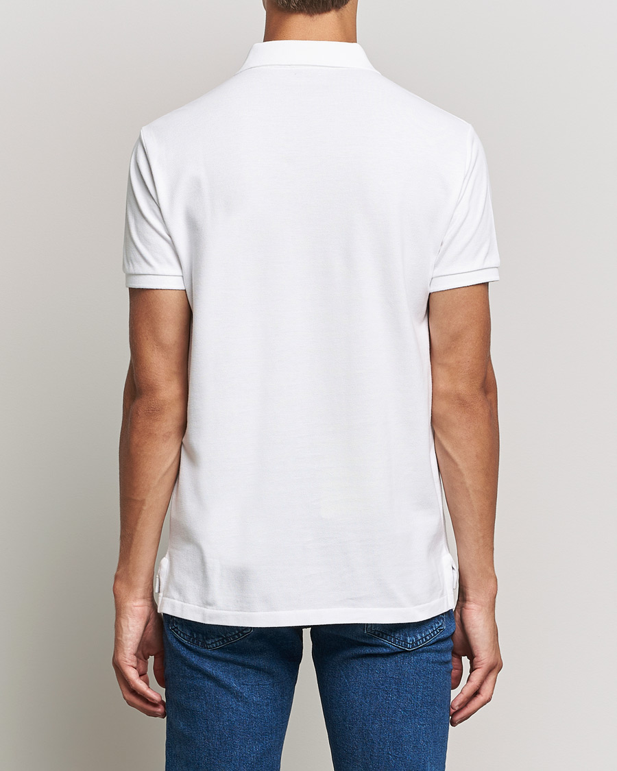 Herre | Polotrøjer | Polo Ralph Lauren | Custom Slim Fit Denim Bear Polo White