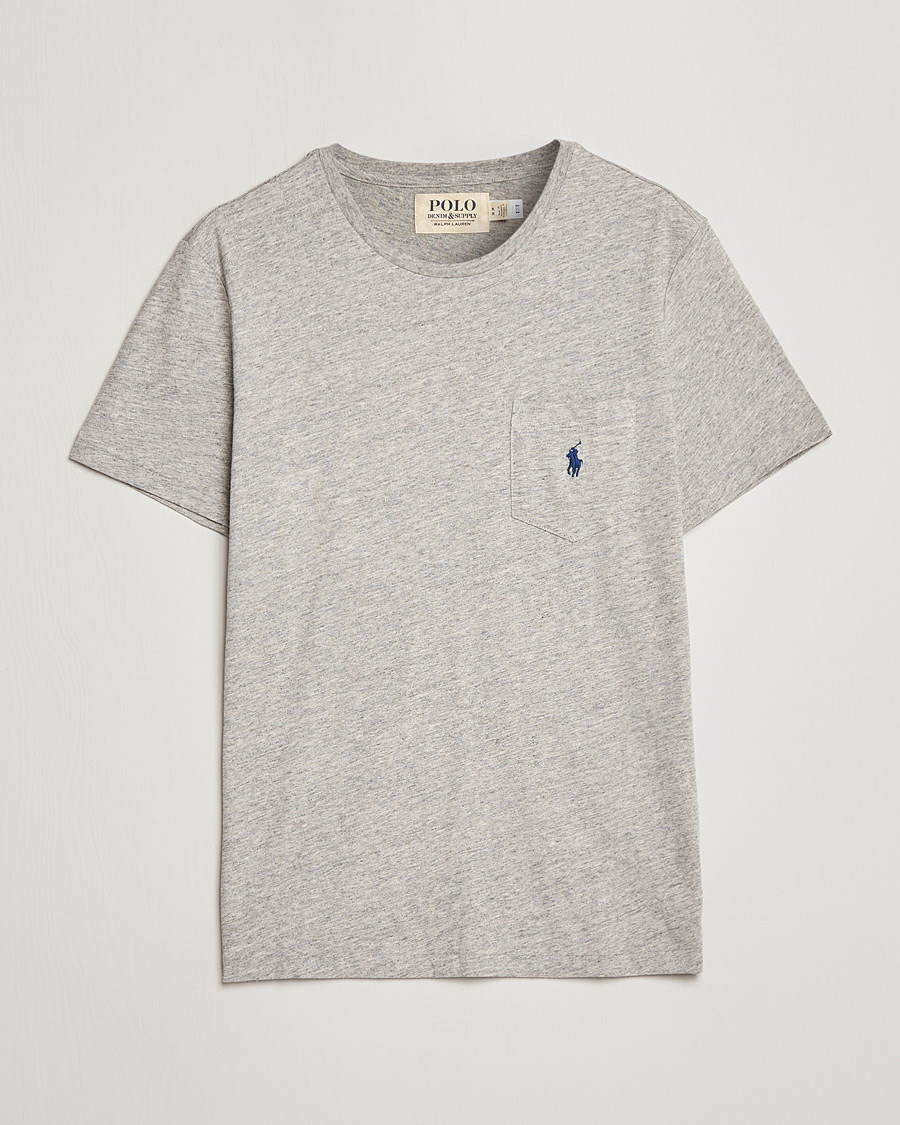 Herre | T-Shirts | Polo Ralph Lauren | Slub Jersey Crew Neck Tee Loft Heather