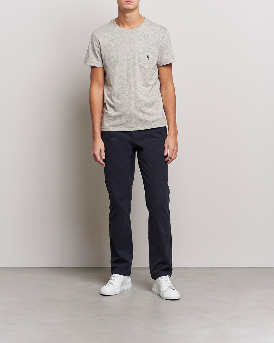 Herre | T-Shirts | Polo Ralph Lauren | Slub Jersey Crew Neck Tee Loft Heather