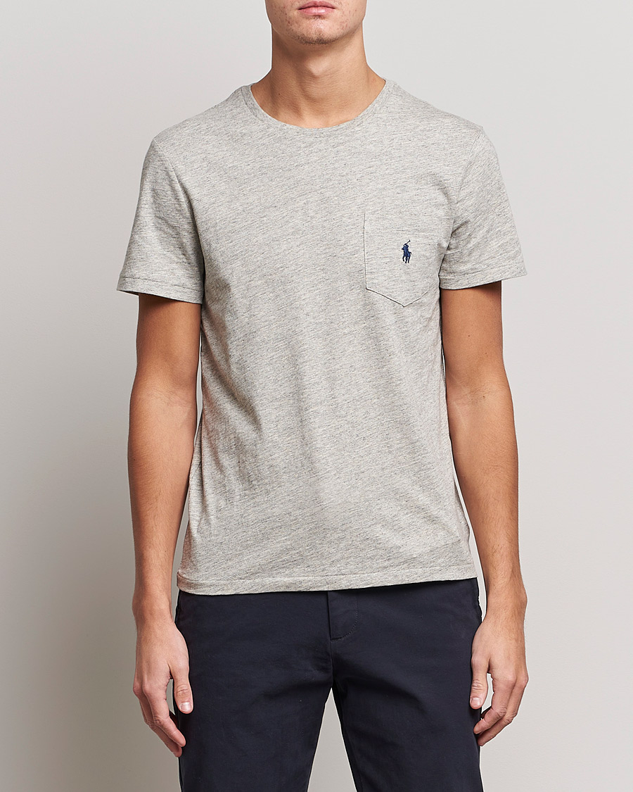 Herre | T-Shirts | Polo Ralph Lauren | Slub Jersey Crew Neck Tee Loft Heather