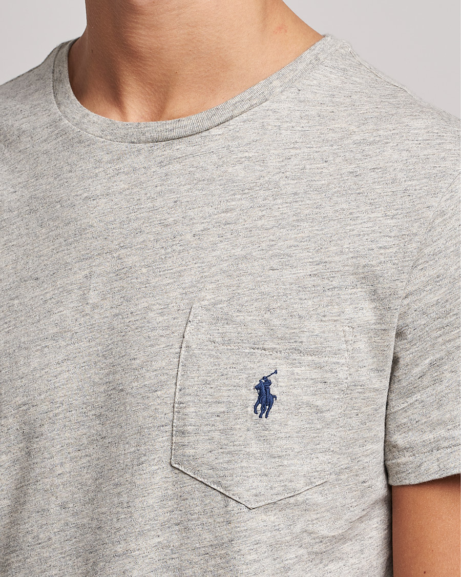 Herre | T-Shirts | Polo Ralph Lauren | Slub Jersey Crew Neck Tee Loft Heather