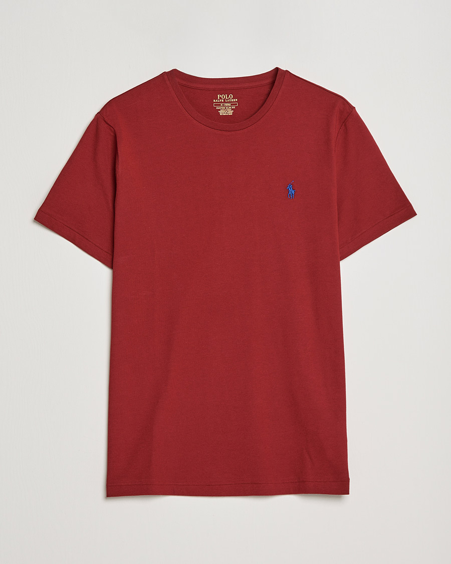 Herre | T-Shirts | Polo Ralph Lauren | Crew Neck Tee Holiday Red