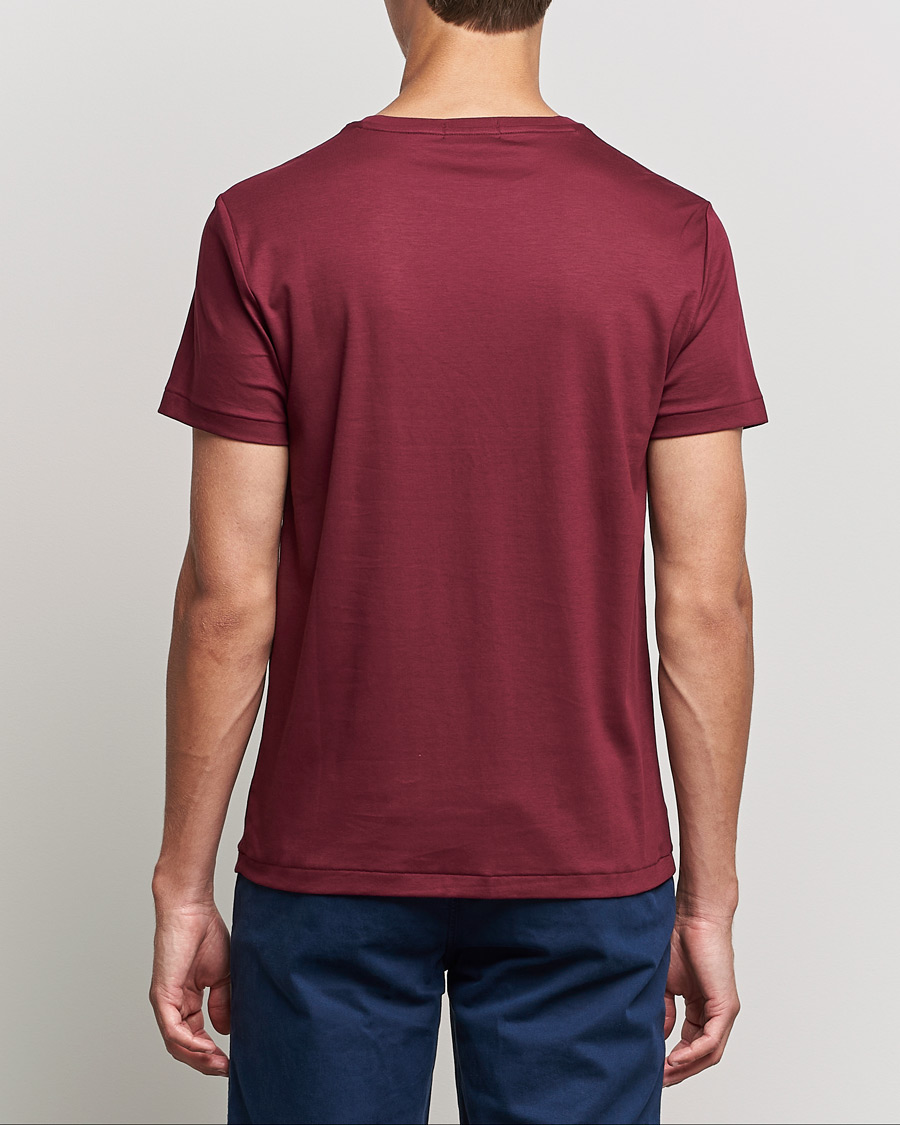 Herre | T-Shirts | Polo Ralph Lauren | Luxury Pima Cotton Crew Neck Tee Classic Wine