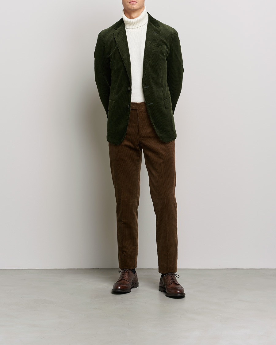 Herre | Bukser | Polo Ralph Lauren | Corduroy Pleated Drawstring Trousers Snuff
