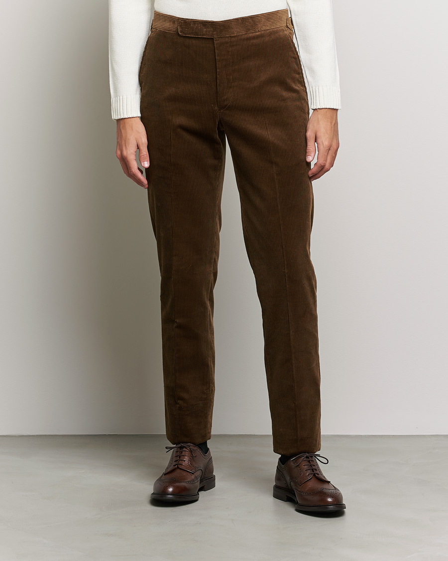 Herre |  | Polo Ralph Lauren | Corduroy Pleated Drawstring Trousers Snuff