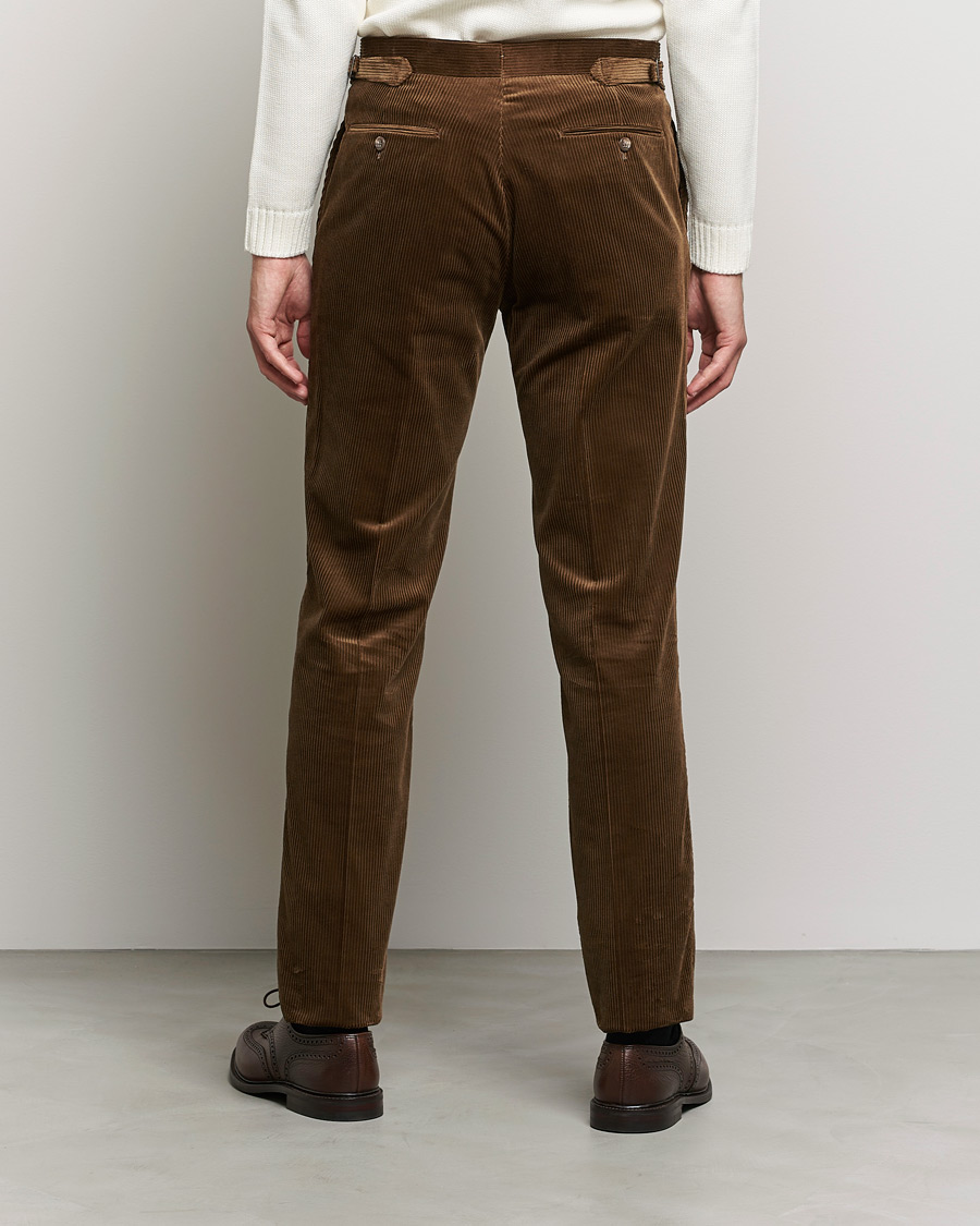 Herre | Bukser | Polo Ralph Lauren | Corduroy Pleated Drawstring Trousers Snuff