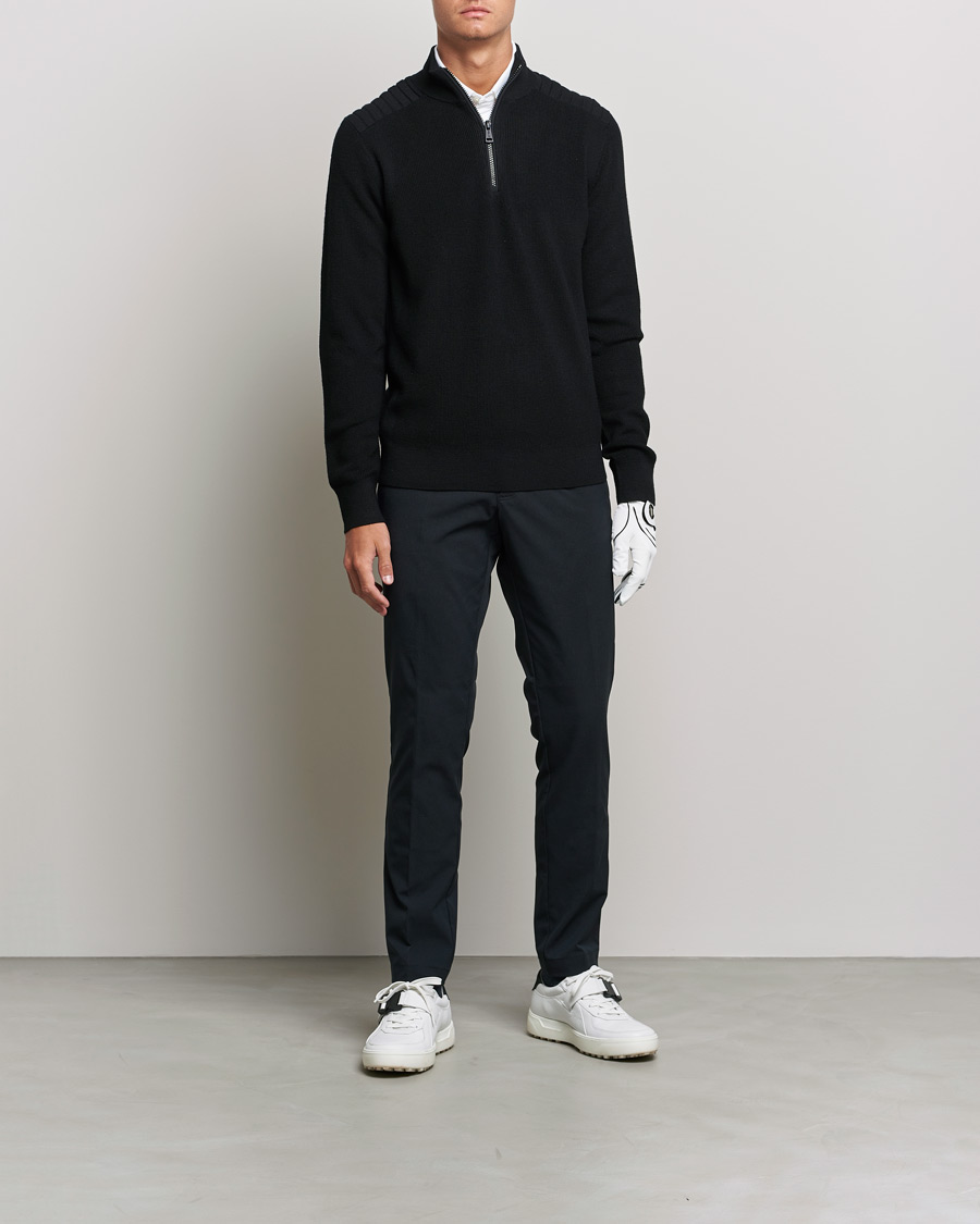 Herre | Trøjer | RLX Ralph Lauren | Merino Half Zip Sweater Black