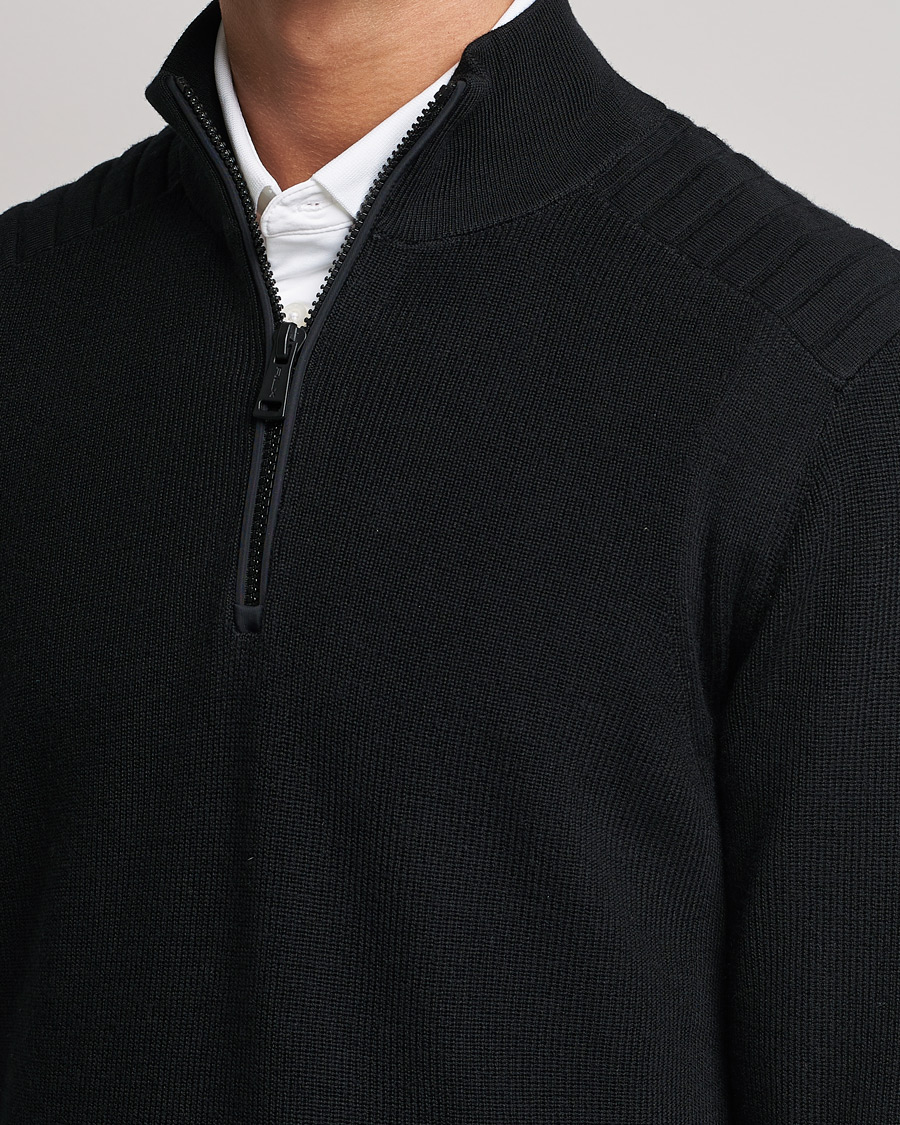 Herre | Trøjer | RLX Ralph Lauren | Merino Half Zip Sweater Black