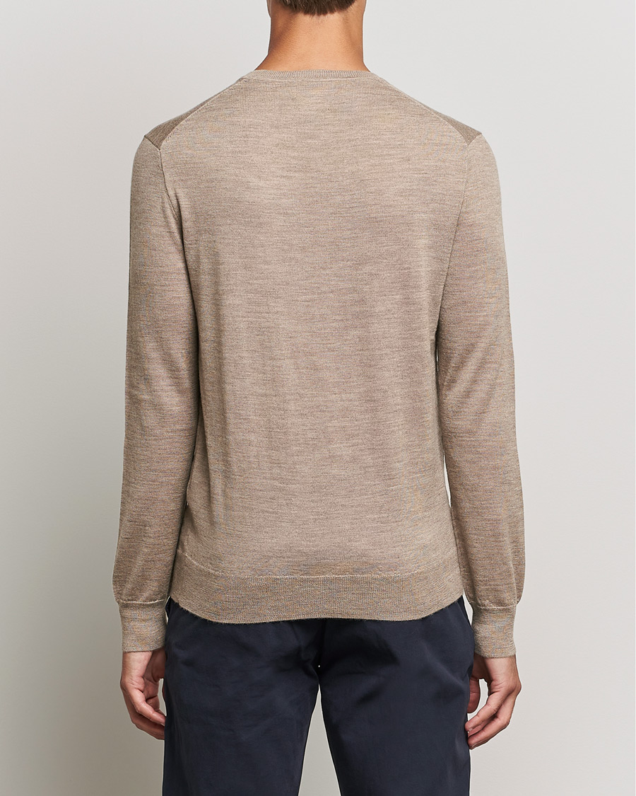 Herre | Trøjer | Polo Ralph Lauren | Merino Crew Neck Pullover Light Walnut Heather