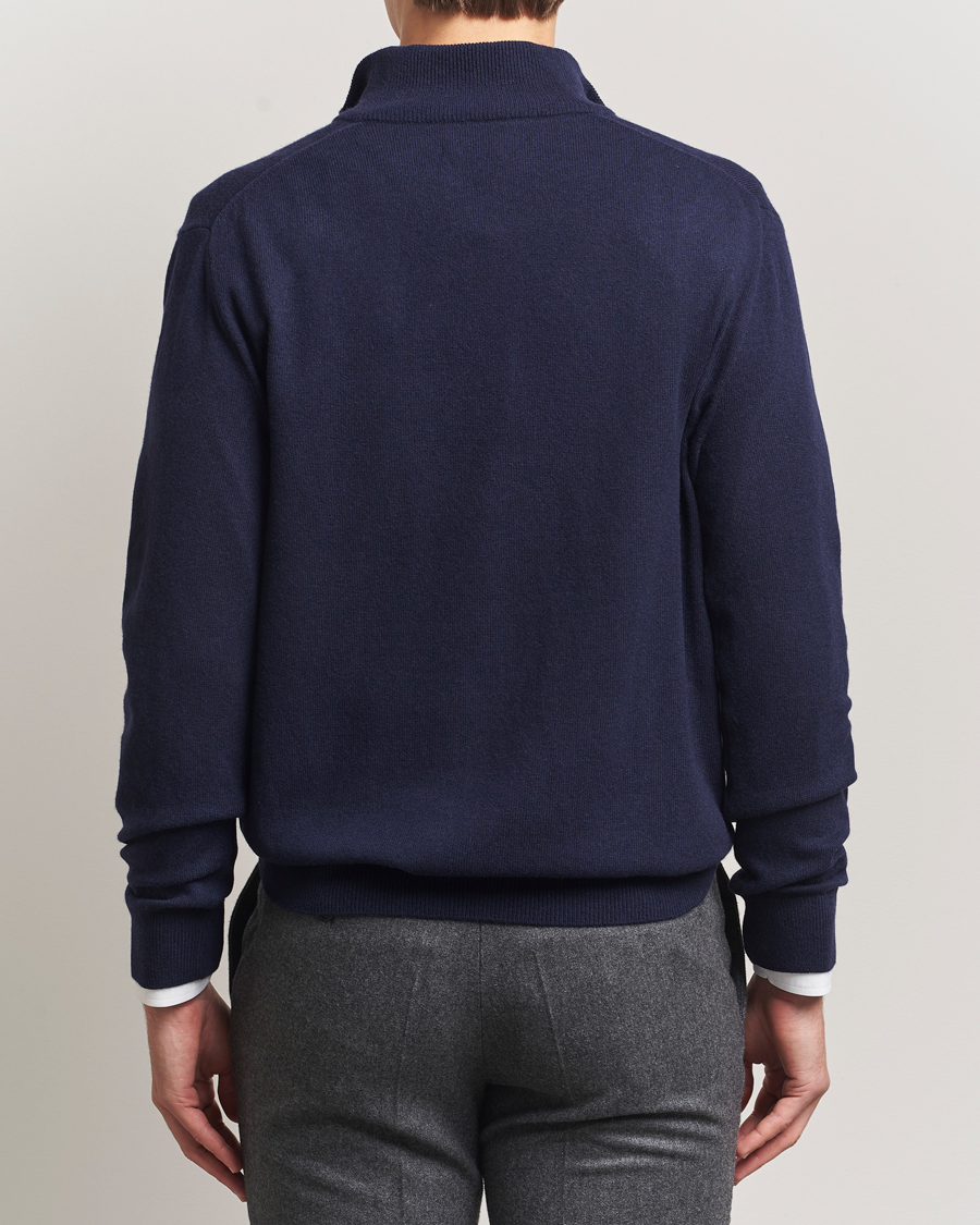 Herre | Trøjer | Polo Ralph Lauren | Merino Half-Zip Sweater Hunter Navy