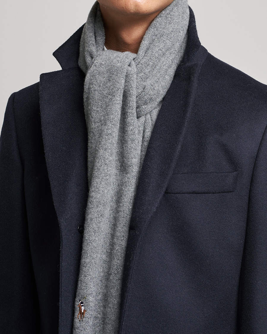 Herre |  | Polo Ralph Lauren | Signature Wool Scarf Fawn Grey Heather