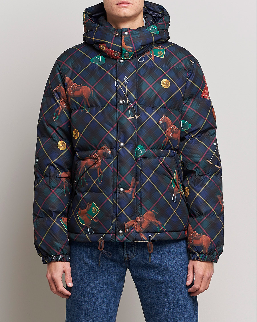 Herre | Jakker | Polo Ralph Lauren | Blackwatch Pony Puffer Jacket Multi