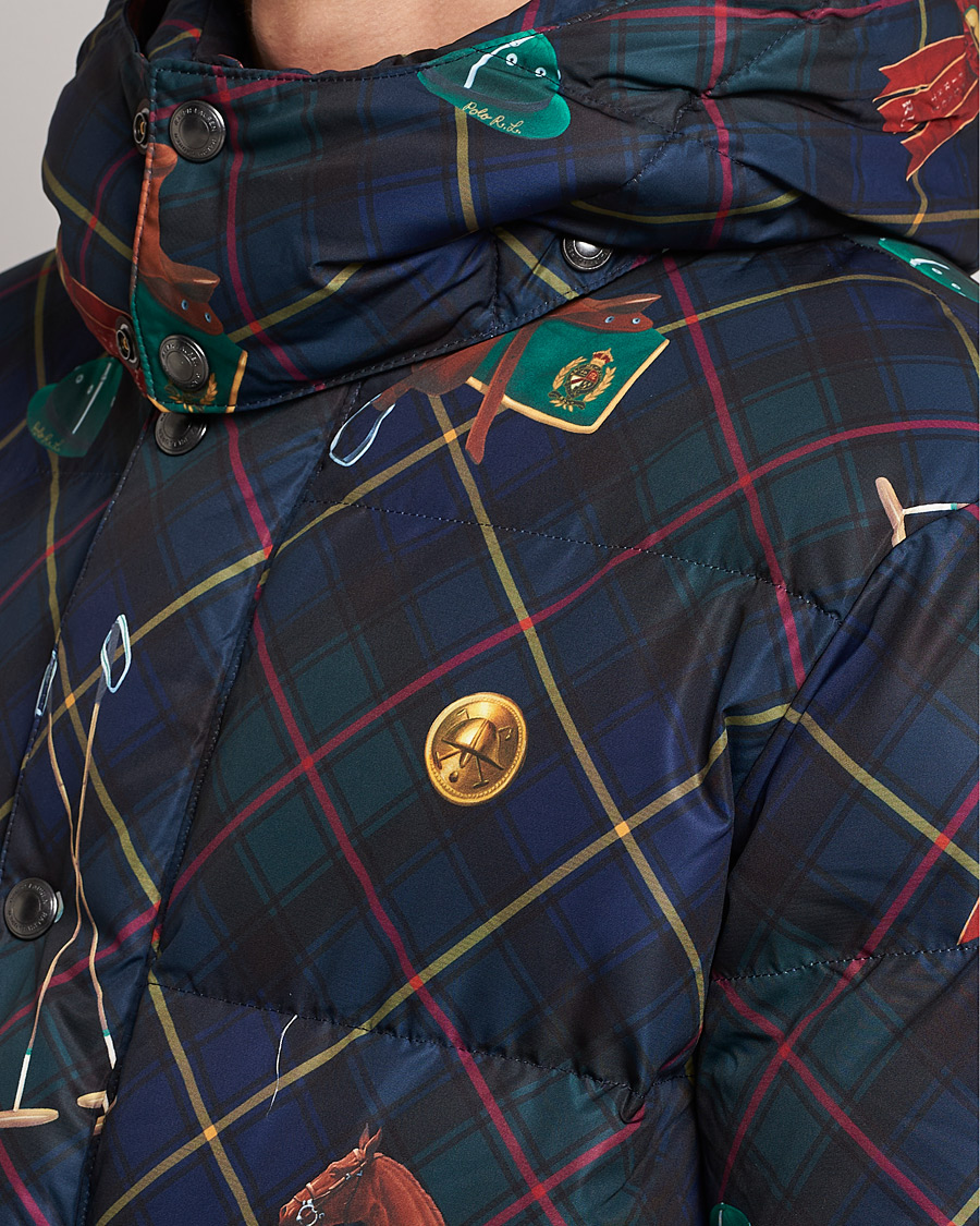Herre | Jakker | Polo Ralph Lauren | Blackwatch Pony Puffer Jacket Multi