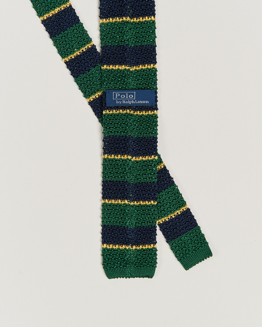 Herre | Slips | Polo Ralph Lauren | Polo Ralph LaurenRegim Knitted TieGreen/Navy/Gold