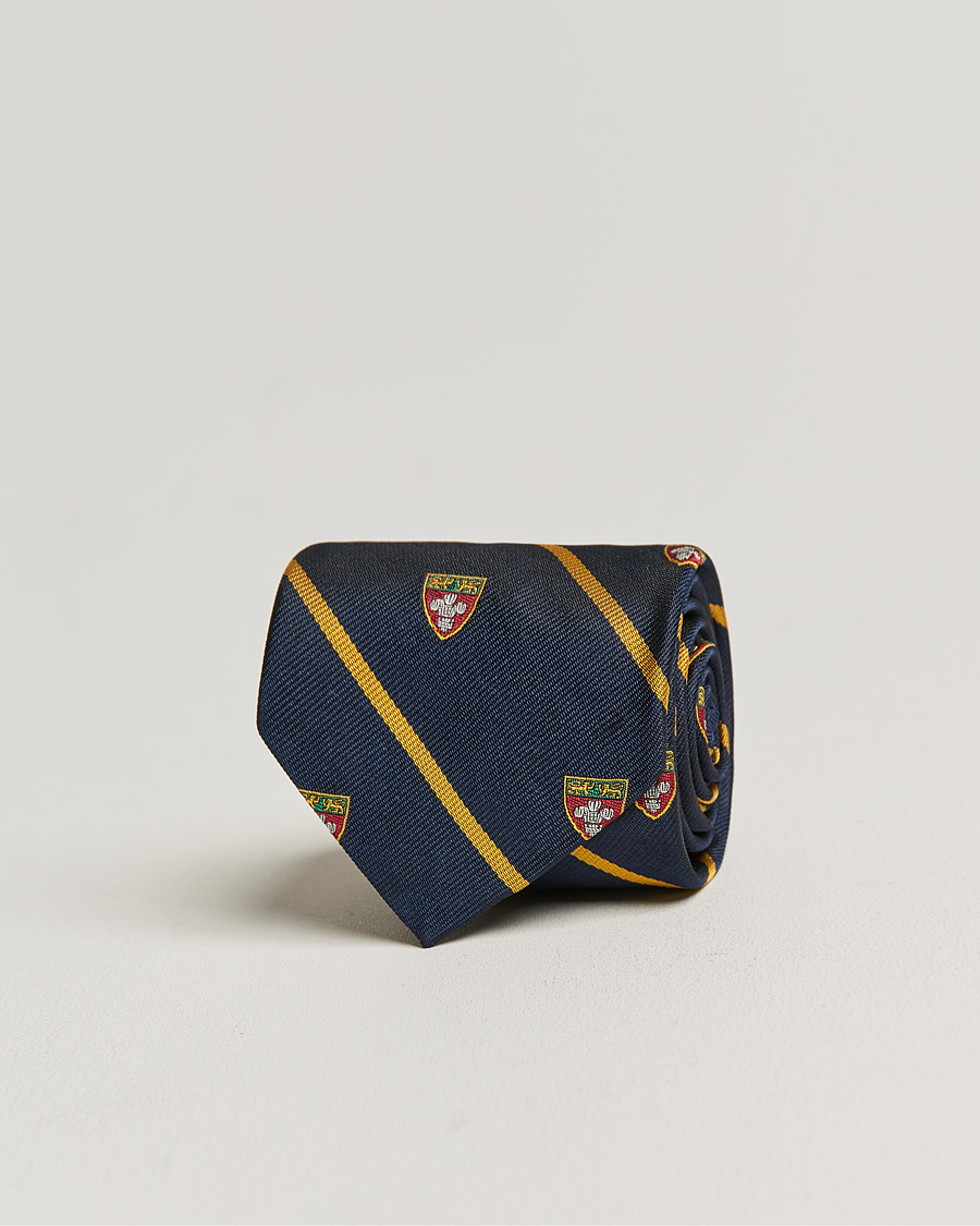 Herre | Tilbehør | Polo Ralph Lauren | Crest Striped Tie Navy