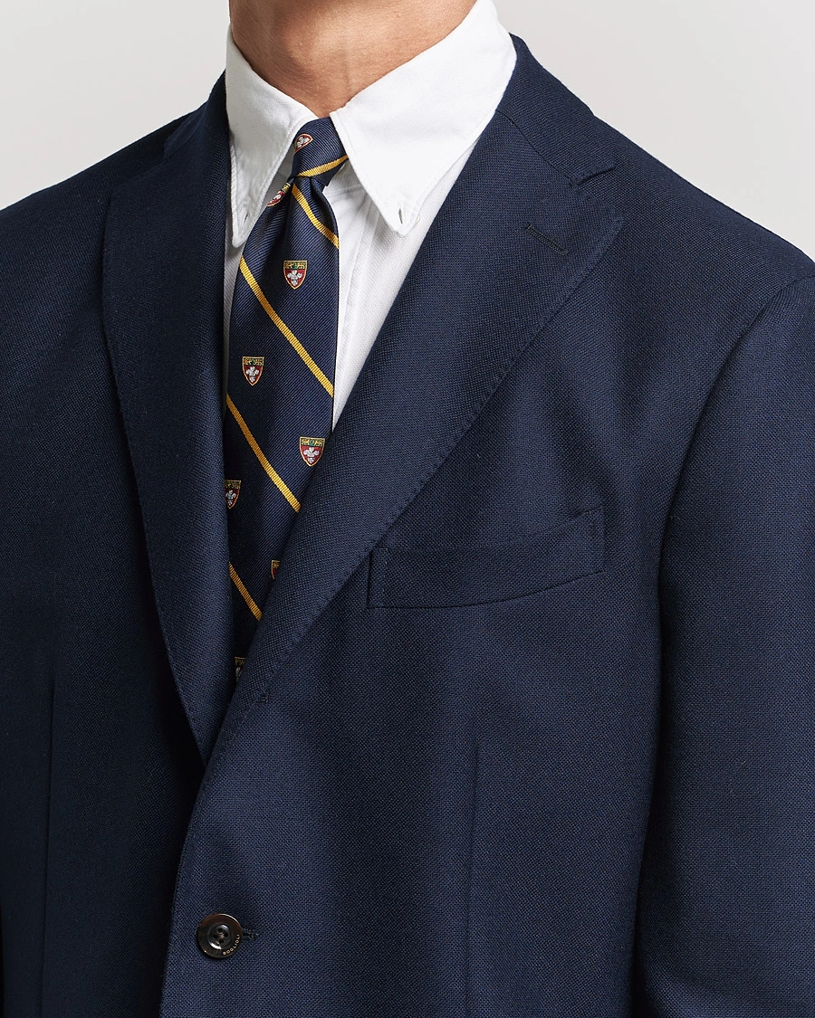 Herre | Mørkt tøj | Polo Ralph Lauren | Crest Striped Tie Navy