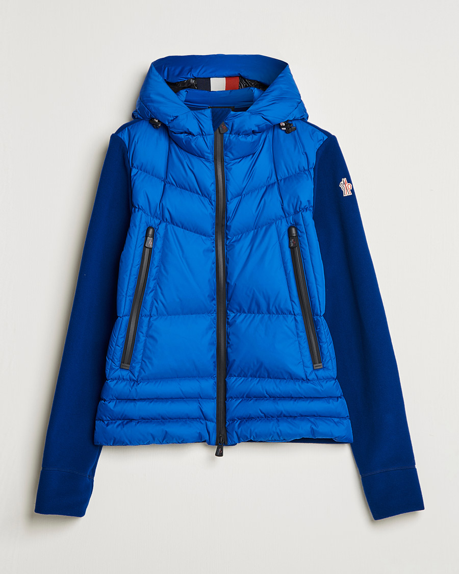 Herre | Jakker | Moncler Grenoble | Padded Full Zip Sweater Dark Blue