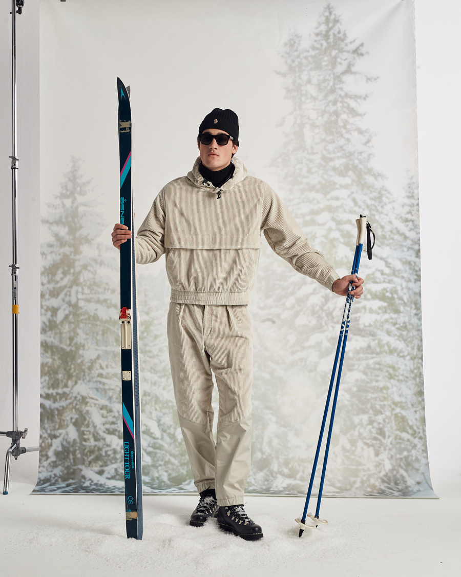 Herre | Bukser | Moncler Grenoble | Stretch Corduroy Pants Off White