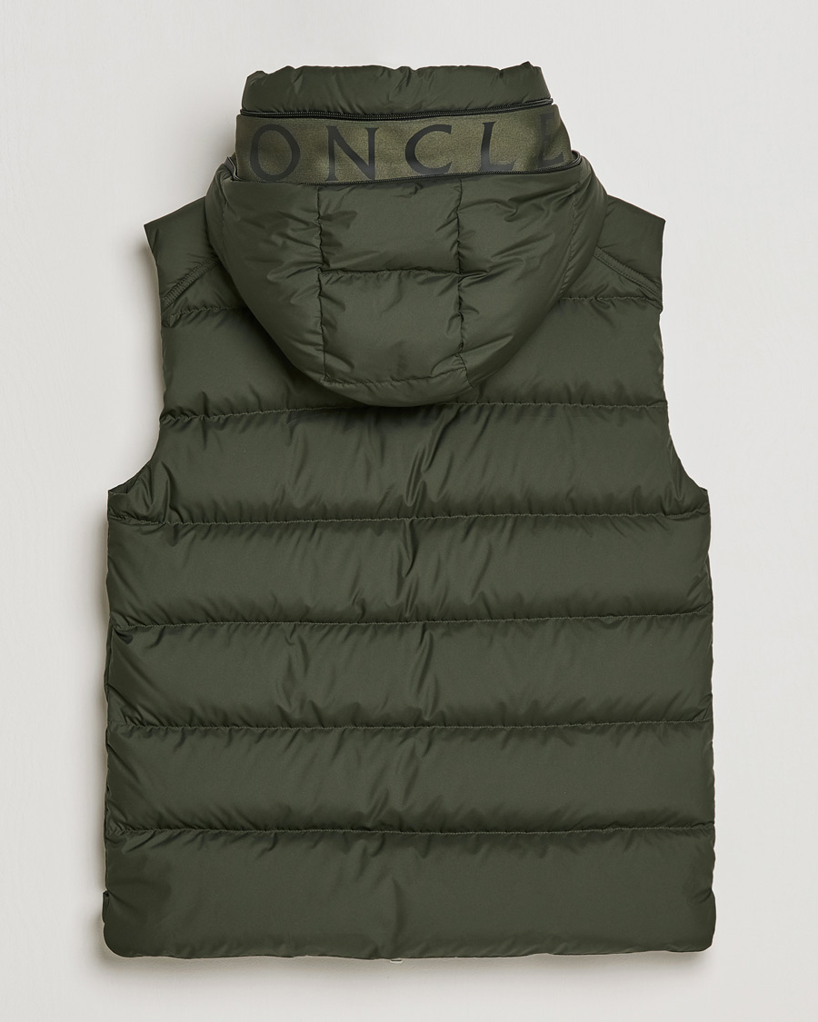 Herre | Jakker | Moncler | Cardamine Hooded Down Vest Dark Green