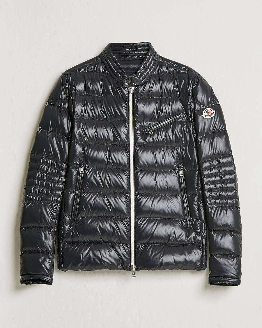 Herre | Jakker | Moncler | Berriat Biker Down Jacket Black