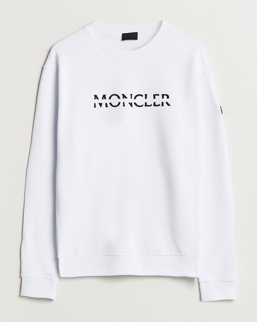 Herre | Trøjer | Moncler | Lettering Sweatshirt White