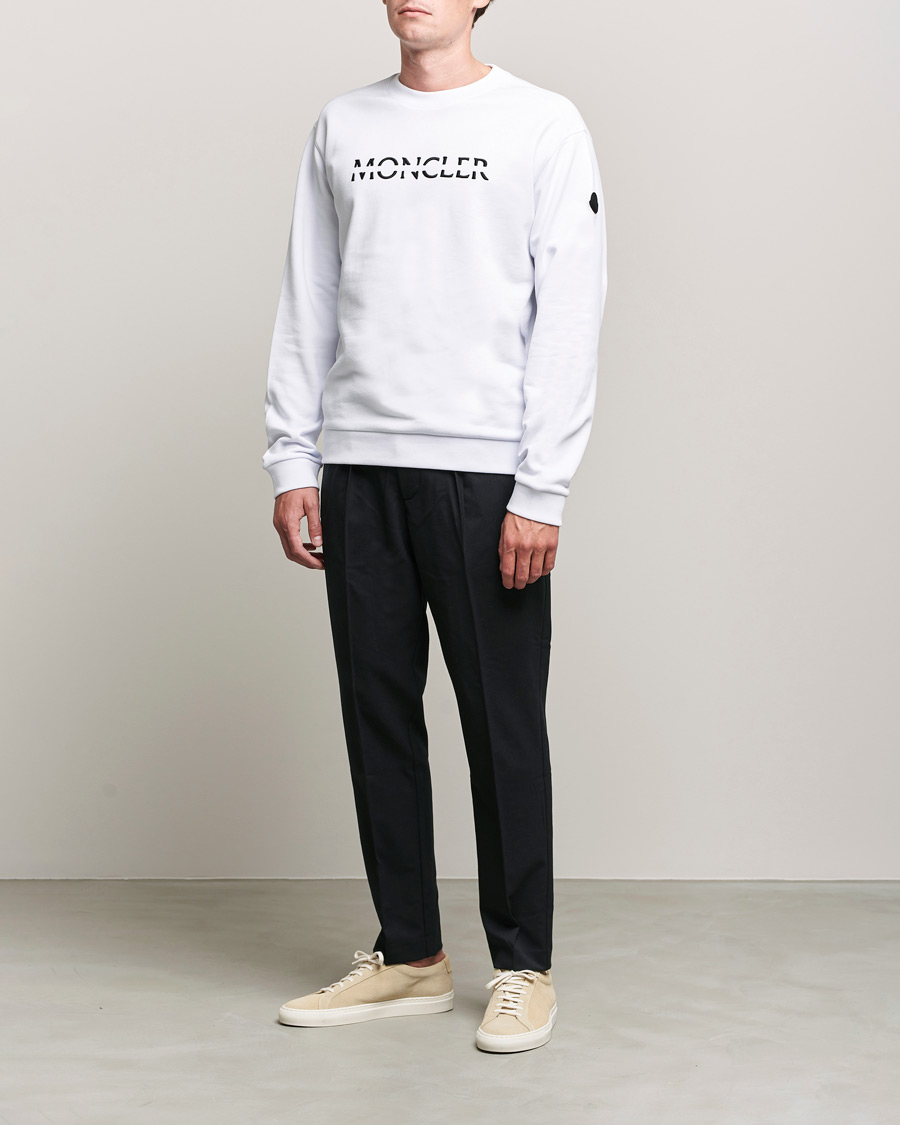 Herre | Trøjer | Moncler | Lettering Sweatshirt White