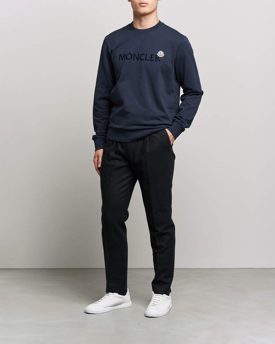 Herre | Trøjer | Moncler | Logo Patch Sweatshirt Navy