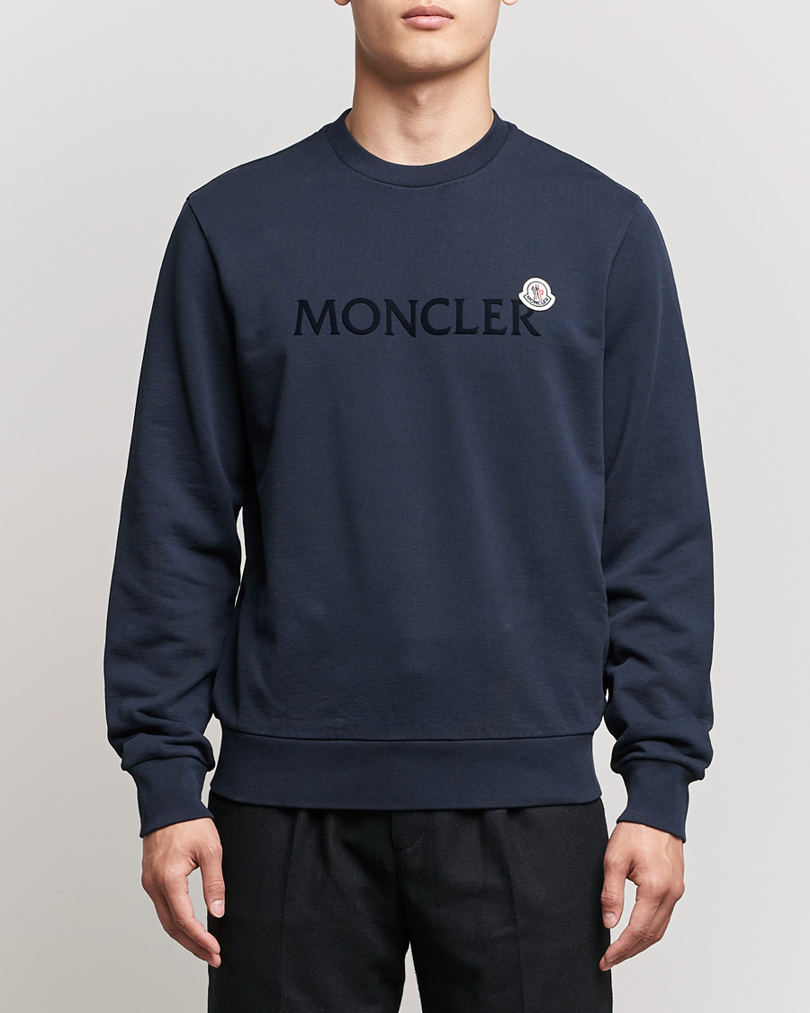 Herre | Trøjer | Moncler | Logo Patch Sweatshirt Navy