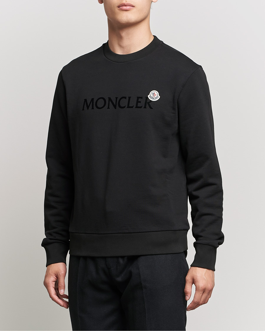 Herre | Trøjer | Moncler | Logo Patch Sweatshirt Black