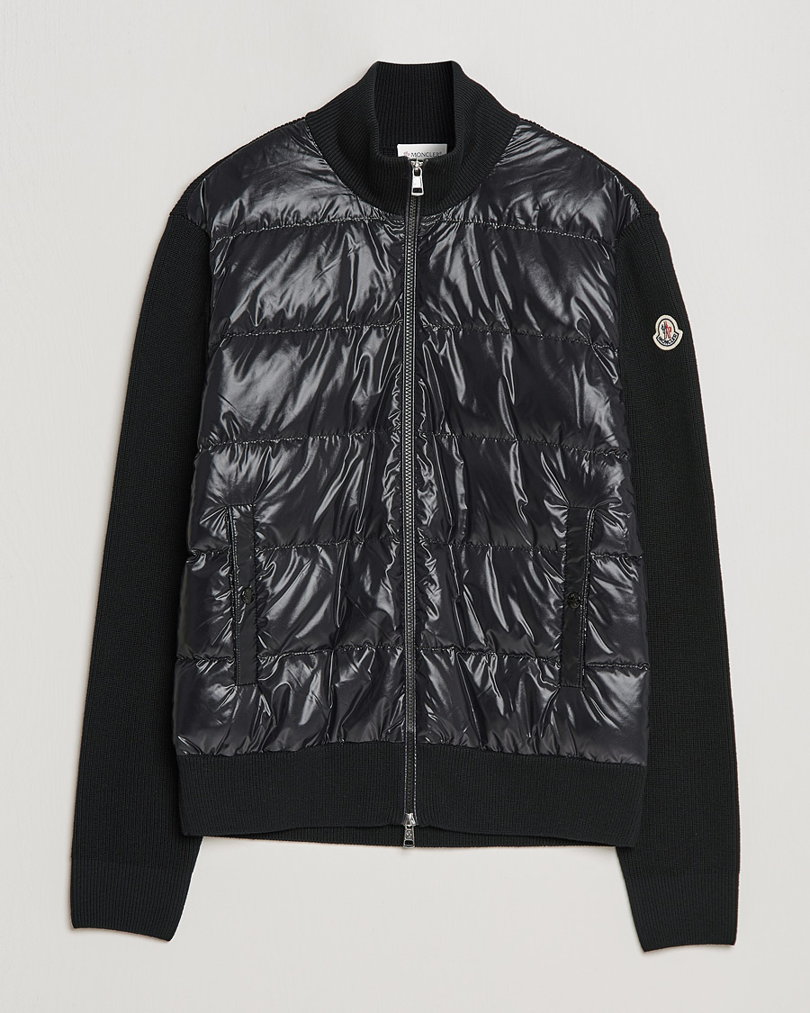 Herre | Trøjer | Moncler | Zip Down Cardigan Black