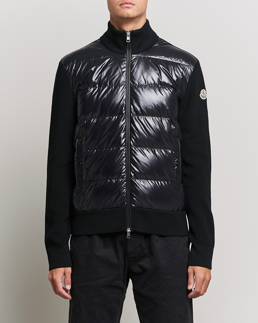 Herre | Trøjer | Moncler | Zip Down Cardigan Black