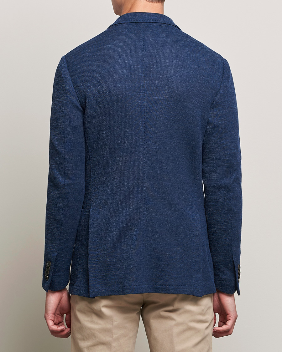 Herre | Blazere & jakker | Canali | Structured Wool Jersey Jacket Dark Blue