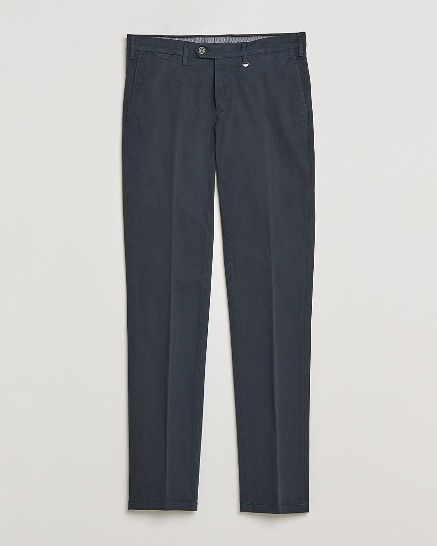 Herre | Bukser | Canali | Slim Fit Stretch Chinos Navy