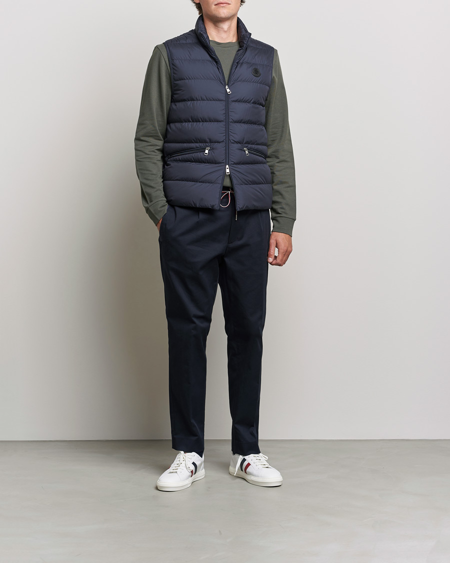 Herre | Jakker | Moncler | Treompan Down Gilet Navy