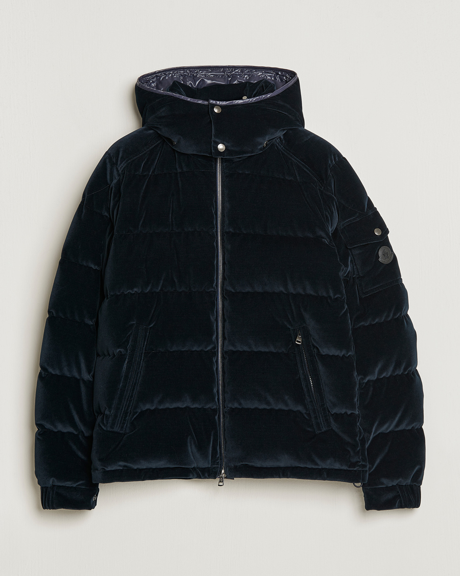 Herre | Jakker | Moncler | Armorique Velvet Down Jacket Navy