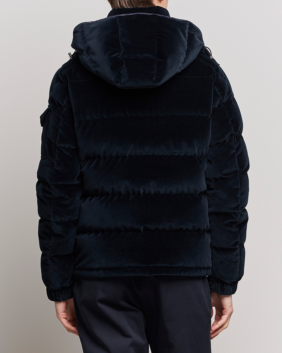 Herre | Jakker | Moncler | Armorique Velvet Down Jacket Navy