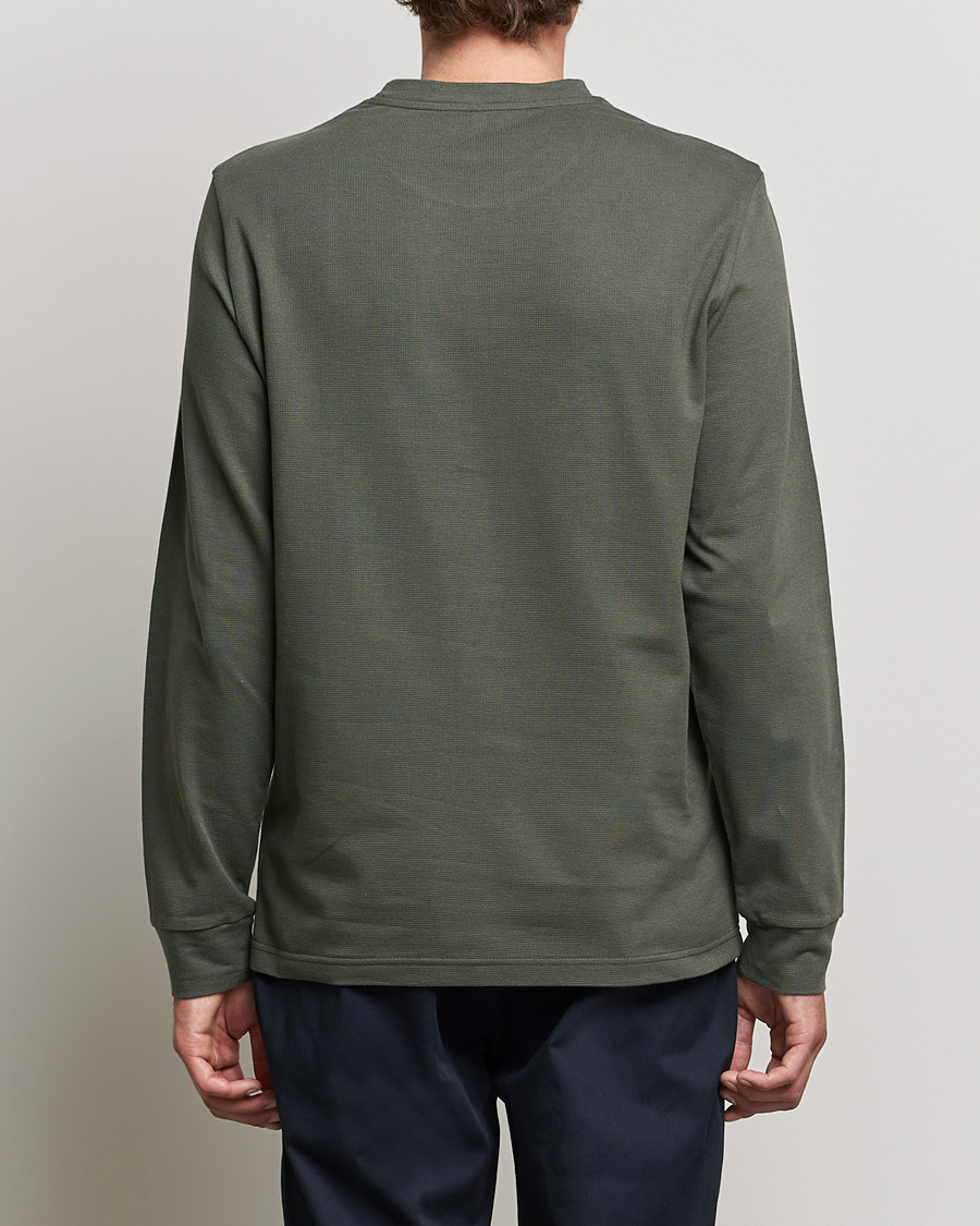 Herre | T-Shirts | Moncler | Long Sleeve Logo Patch T-Shirt Grey