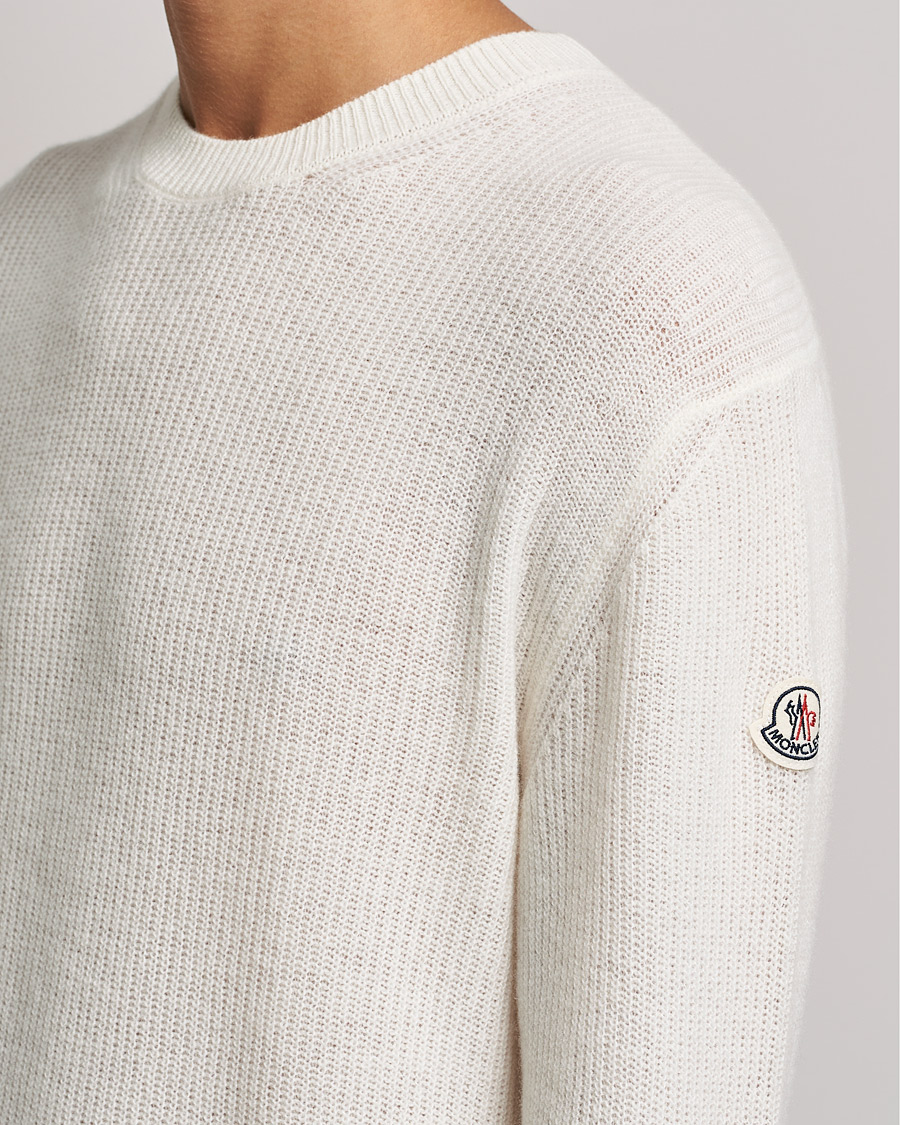 Moncler Neck Sweater White CareOfCarl.dk