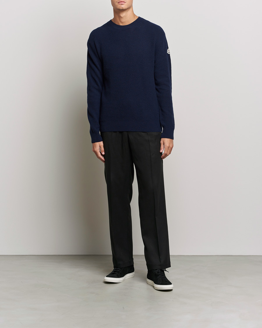 Herre | Trøjer | Moncler | Cashmere Crew Neck Sweater Navy