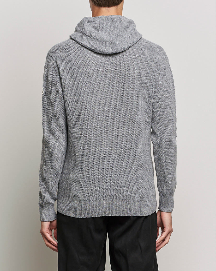 Herre | Trøjer | Moncler | Cashmere Hoodie Grey Melange
