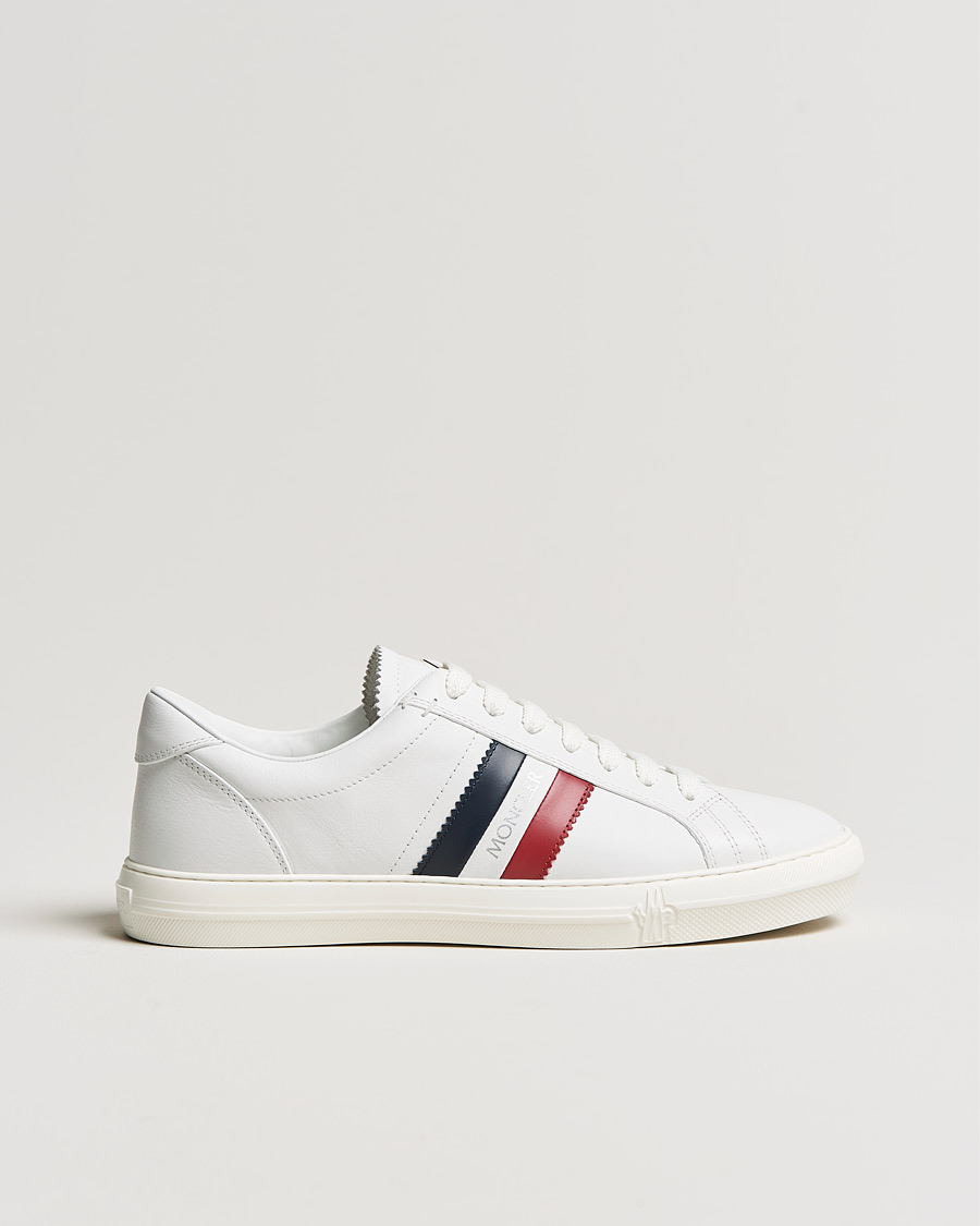 Herre | Moncler Monaco Low Top Sneakers White | Moncler | Monaco Low Top Sneakers White