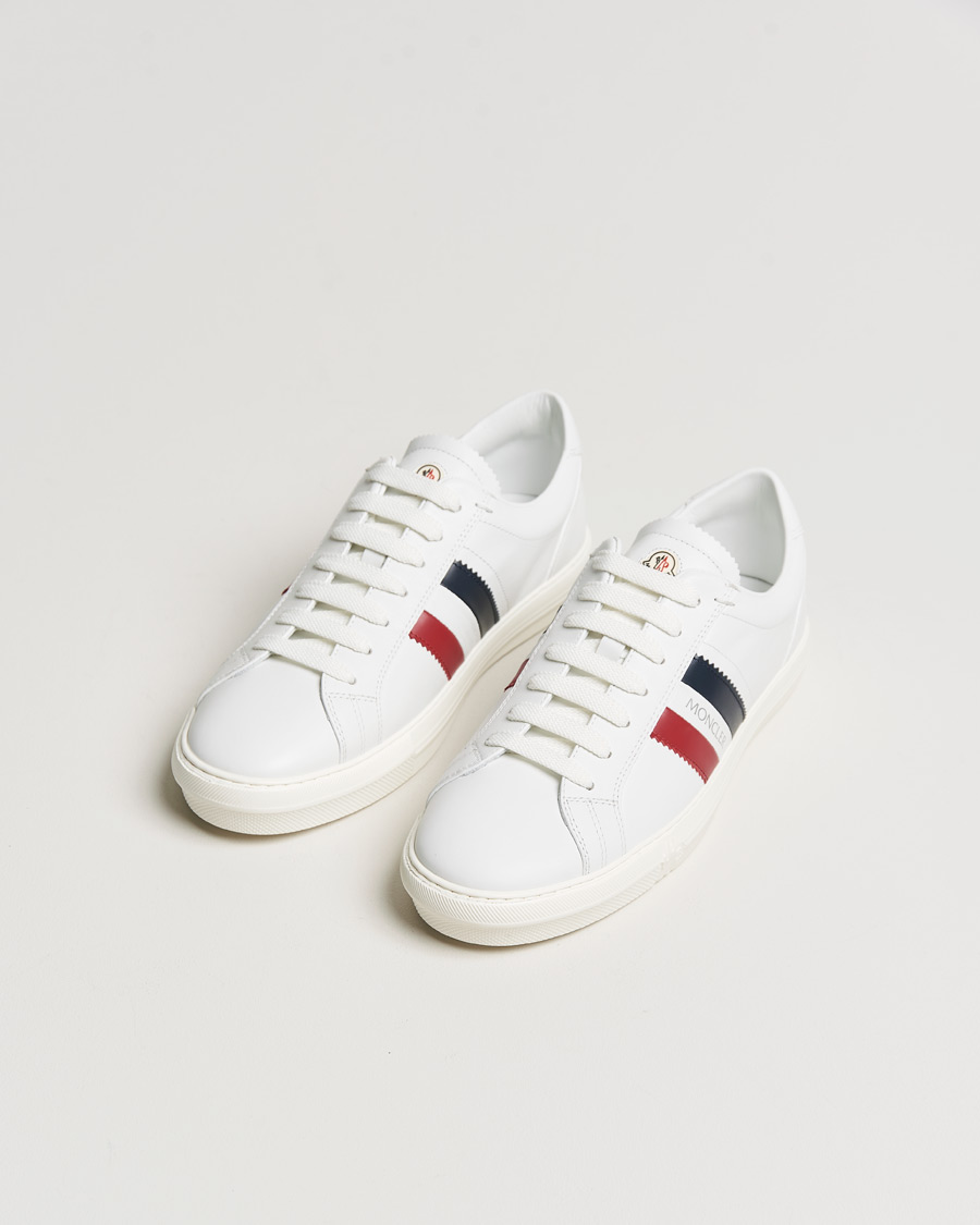 Herre | Moncler Monaco Low Top Sneakers White | Moncler | Monaco Low Top Sneakers White
