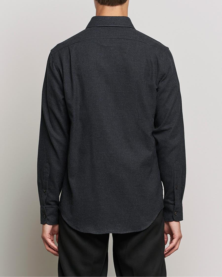 Herre | Skjorter | Ralph Lauren Purple Label | Flannel Sport Shirt Dark Grey