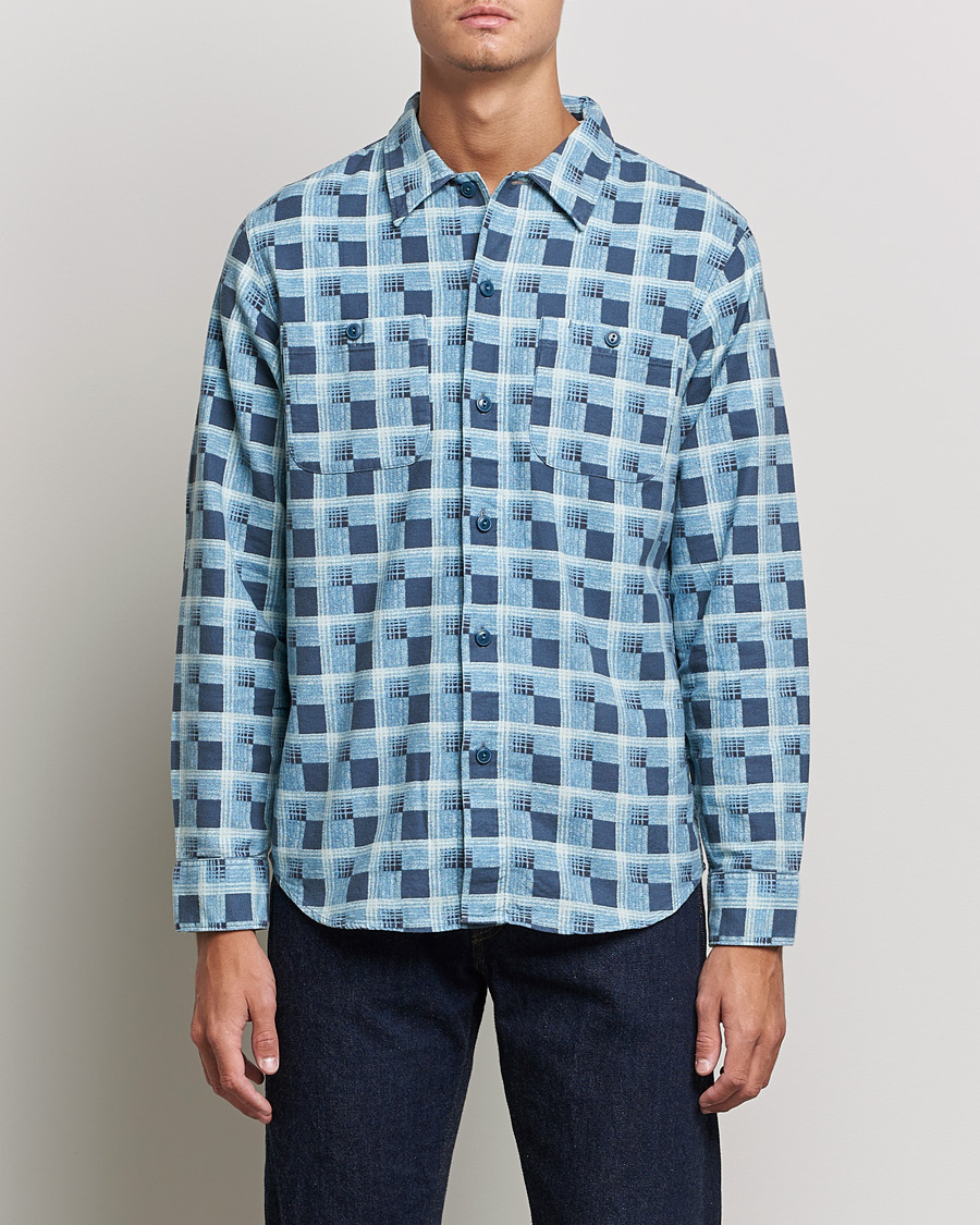 Herre | Skjorter | RRL | Universal Camp Shirt Blue Check