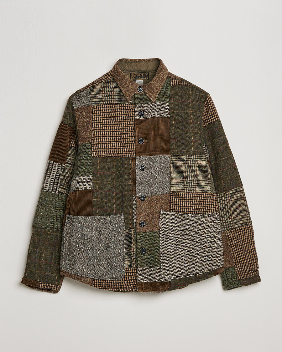Herre | Skjorter | RRL | Townsend Patchwork Overshirt Tan