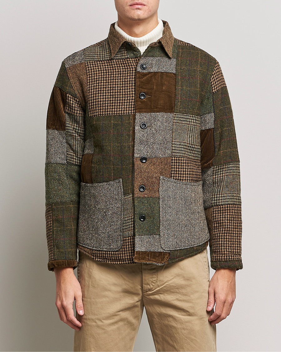 Herre | Skjorter | RRL | Townsend Patchwork Overshirt Tan